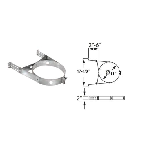 Duravent 7DP-AWS Adjustable Wall Strap