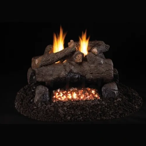 Peterson Real Fyre Evening Fyre See-Through Ventless Gas Log Set