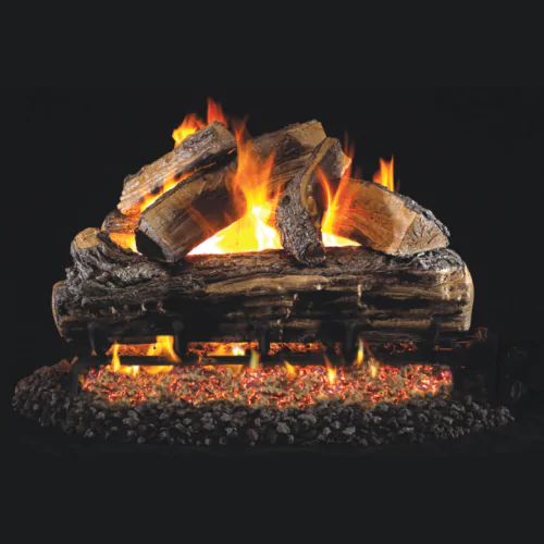 Peterson Real Fyre Split Oak ANSI Vented Gas Log Set